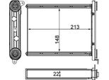 Mahle Ah 259 000S - Oe 271159831R Scambiatore Di Calore, Riscaldatore Per Talento, Vivaro (X82), Scenic Iii, Grand Scenic Iii (Jz), Megane Iii, Megane Cc, Trafic Iii (Jg), Trafic Iii (Fg), Trafic Iii (Eg)