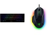 Tastiera Da Gioco Bianca E Razer Deathadder Essential (2021) - Mouse Da Gioco Essential Con Sensore Ottico Da 6.400 Dpi (Sensore Ottico Da 6.400 Dpi Reali)