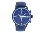Oozoo Orologio Da Polso In Pelle Blu Orologi Da Donna-Uomo Analogici Al Quarzo UOC11437