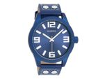 Oozoo Orologio Da Polso In Pelle Blu Orologi Da Donna-Uomo Analogici Al Quarzo UOC1092A