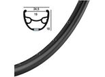 Cerchio Rigida Ryde 28 (622) Rival-21 36 14 Nero (Non Tagliato)