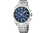 Festina F20742/4 Orologio Da Uomo In Acciaio Inossidabile Con Data Argento