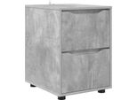 Vidaxl Armadio In Cemento Grigio 40 X 48 X 57 Cm Materiale A Base Di Legno