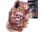 Custodia Per Samsung Galaxy A07 4G - Modelli Femminili E Alla Moda, Teschio Con Rose