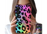 Custodia Per Samsung Galaxy M16 5G - Vetro Posteriore Leopardato Arcobaleno Colorato