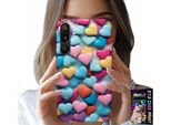 Custodia Per Samsung Galaxy M16 5G - Cuori Colorati - Personalizzabile