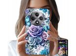 Custodia Per Oppo Reno12 F / 12Fs 5G - Custodia Floreale Con Motivi Floreali + Vetro