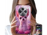 Custodia Per Oppo Reno12 F / 12Fs 5G - Chihuahua Carino Su Sfondo Rosa Con Fiori
