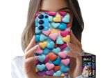 Custodia Per Oppo Reno5 4G 5G - Cuori Colorati Personalizzabili