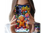 Custodia Per Oppo Find X5 Lite - Gingerbread, Candy Christmas Patterns + Vetro
