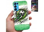Custodia Per Oppo Reno5 4G 5G - Calcio, Custodia Per Calcio + Vetro