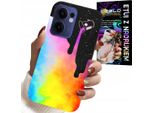 Custodia Per Oppo Find X5 Lite - Modelli Colorati Arcobaleno, Paint + Foil