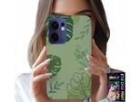Custodia Per Oppo Find X5 Lite - Zaino Con Motivi Vegetali A Forma Di Foglia Verde