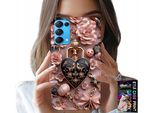 Custodia Per Oppo Reno5 4G 5G - Modelli Femminili Custodia A Cuore Con Lucchetto + Vetro