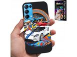 Custodia Per Oppo Reno5 4G 5G - Auto Sportive, Custodia Da Corsa + Vetro