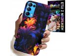 Custodia Per Oppo Find X3 Lite - Modelli Colorati Astratti + Foil
