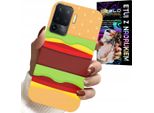Custodia Per Oppo F19 Pro - Burger Cheeseburger Case Regalo