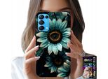 Custodia Per Oppo Find X3 Lite - Blu Gerbera Daisy Flower +Folia