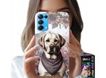 Custodia Per Oppo Reno5 4G 5G - Cane Husky Con Disegni + Vetro