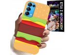 Custodia Per Oppo Reno5 4G 5G - Custodia Burger Cheeseburger Regalo