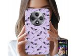 Custodia Per Oppo Reno12 F / 12Fs 5G - Modelli Alla Moda Forchette Cuori Cocards Bow