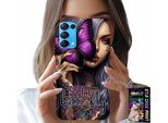 Custodia Per Oppo Find X3 Lite - Anti Social Butterfly Pink Butterfly + Vetro