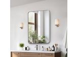 Specchio Rettangolare Da Parete - Specchio Per Il Trucco 762X559X25 Mm - Specchio Da Bagno - Vevro - Design Elegante - Verticale - Per Bagni Moderni