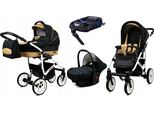 BabyLux® Largo | 4in1 Kinderwagen Set | Black Coffe | Kombikinderwagen | Kinderwagenset