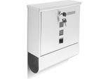 Relaxdays 10018448_0 Relaxdays Briefkasten Silber