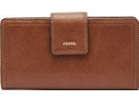 Fossil Portafoglio Logan Rfid Tab Clutch Brown Marrone