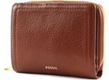Fossil Pelle Portafoglio Logan Rfid Mini Multifunction Brown Marrone