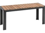 Panche Bolero In Acciaio E Legno Di Acacia 100Cm, 2 Pezzi