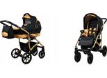 BabyLux® Largo | 2in1 Kinderwagen Set | Gold Star | Kombikinderwagen | Kinderwagenset | Buggy +