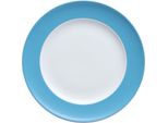 Thomas Sunny Day Suppenteller, Pastateller, Teller, Porzellan, Waterblue / Blau, SpüLmaschinenfest, 23 Cm, 10323