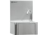 Lavabo In Acciaio Inox Mahlzeit Con Comando A Ginocchio E Dispenser Di Sapone