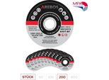 Arebos 200X 125 Mm Dischi Da Taglio Inox 1,2 Mm 2.200 Giri/Min EN12413