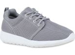 Mytrendshoe Scarpe Sportive Da Donna Colori Di Tendenza Scarpe Da Ginnastica Da Corsa 77409, Colore: Grigio Chiaro, Taglia: 38