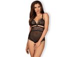 Obsessive - Ted-1 Teddy Abierto Negro S/M