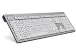 Logickeyboard SKB-AJPU-FR - Dimensioni Complete (100%) - Cablato - Usb - Azerty - Alluminio - Bianco