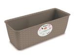 Cassapanca Da Giardino Nohel Natural Autoinnaffiante In Plastica Colore: Marrone, Larghezza: 50 Cm, Profondità: 18 Cm