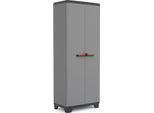 Keter Keter Stilo Armadio Alto - 3 Ripiani - 68X39X173 Cm - Grigio Scuro/Nero