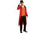 Costume Da Ringmaster Per Uomo Costume Di Carnevale Nero-Rosso - M