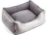 Letto Per Cani Boutique Zoo Premium | Misura 3: 87 X 76 X 20 Cm | Letto Per Cani | Divano Per Cani, Cuscino Per Cani, Lettino Per Cani | Grigio L
