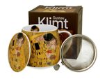 Duo Tazza Da Caffè Klimt Il Bacio In Porcellana, Mug, Tazza Da Tè, Tazza Da Caffè Con Manico 430 Ml