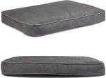 Letto Per Cani | Cuscino Per Cani Con Memory Foam | Letto Per Cani Lavabile | Pelle Scamosciata | Grande Xl: 75 X 100 Cm | Colore: Grigio Chiaro