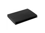 Lenzuolo Di Raso Con Elastico 220X200 Nova Nero Per Materasso Alto 30 Cm Eurofirany