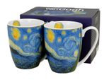 Set Di 2 Tazze Da Caffè Van Gogh Starry Night In Porcellana, Mug, Tazza Da Tè, Tazza Da Caffè Con Manico 350 Ml