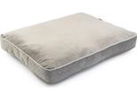 Exclusiv Lettino Per Cani Con Memory Foam Lavabile Lettino Per Cani In Pelle Scamosciata Large L: 60 X 80 Cm Colore: Grigio (Velluto)
