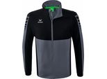 Erima Six Wings Giacca Con Maniche Staccabili Uomo - Grigio Ardesia / Nero