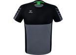Erima Six Wings Trainingshirt Grigio Ardesia/Schwarz 152